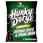 Tayto Hunky Dorys Cheddar Cheese & Spring Onion Crisps 6 Pack (25 g)